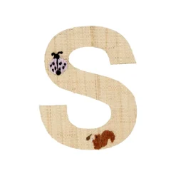 Outlet RICE Raffia Buchstaben Sticker