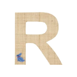 Outlet RICE Raffia Buchstaben Sticker