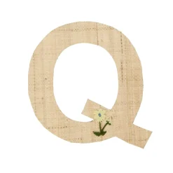 Outlet RICE Raffia Buchstaben Sticker