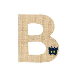 Outlet RICE Raffia Buchstaben Sticker