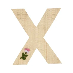 Outlet RICE Raffia Buchstaben Sticker