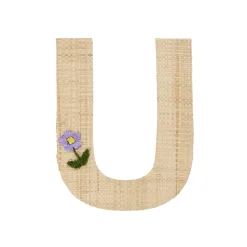 Outlet RICE Raffia Buchstaben Sticker