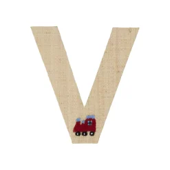 Outlet RICE Raffia Buchstaben Sticker