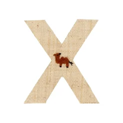Outlet RICE Raffia Buchstaben Sticker
