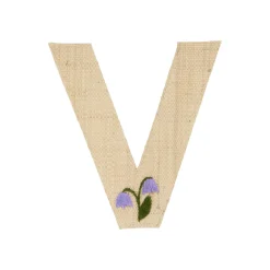 Outlet RICE Raffia Buchstaben Sticker