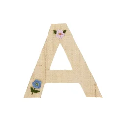 Outlet RICE Raffia Buchstaben Sticker