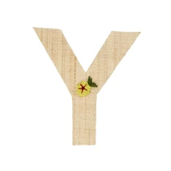 Outlet RICE Raffia Buchstaben Sticker