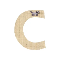 Outlet RICE Raffia Buchstaben Sticker