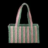 Hot RICE Raffia Shoppingtasche Streifen