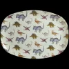 Outlet RICE Rechteckig Melamin Kinderteller New Dino Print