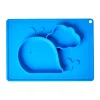 Outlet RICE Silikon Kinderteller Wal