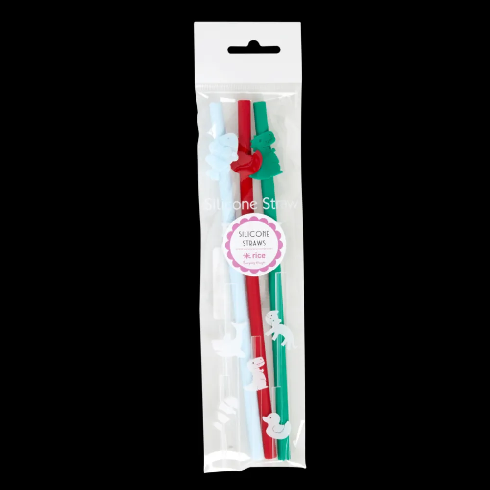 Discount RICE Silikon Strohhalm 3er Set