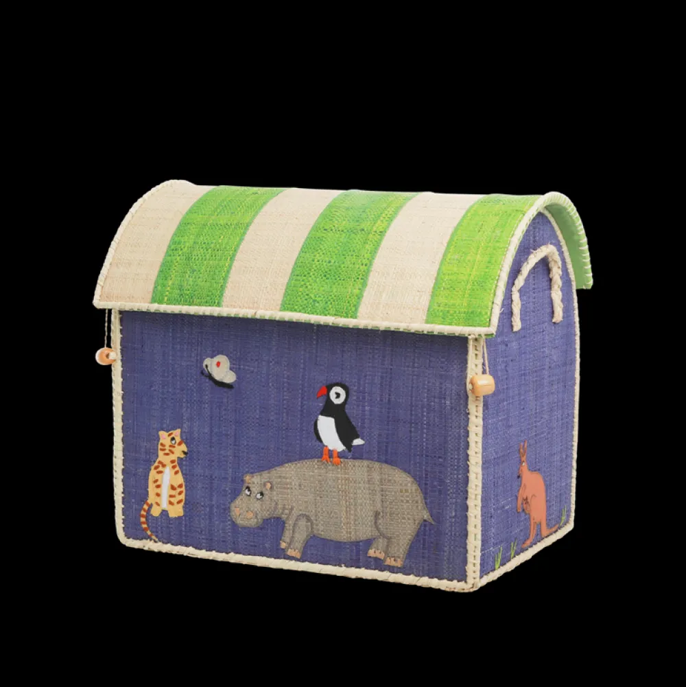 Online RICE Spielzeugkörbe Aufbewahrung Zootiere 3er Set