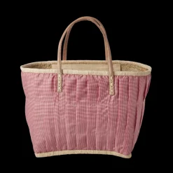 Clearance RICE Tasche aus Bast mit Henkel