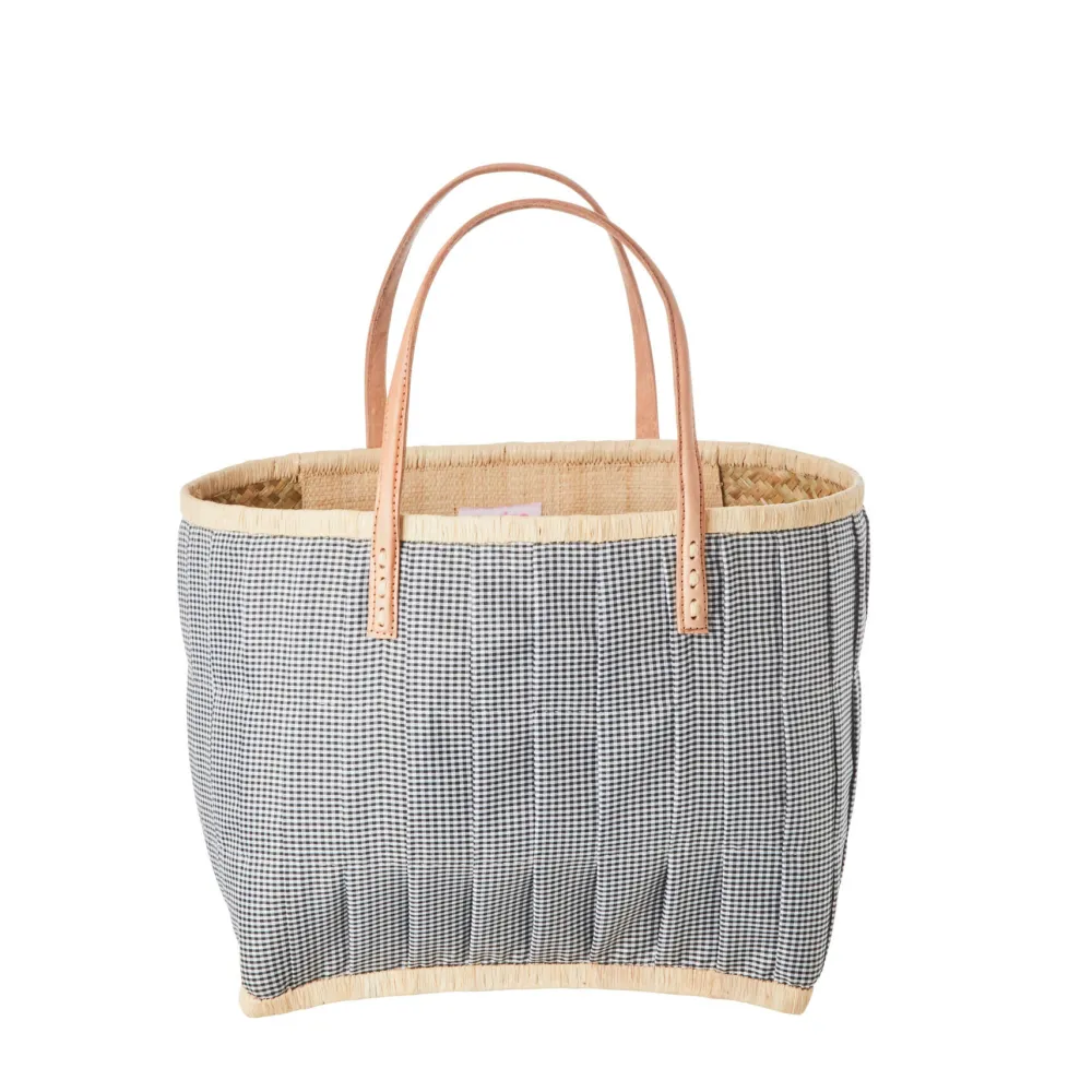 Clearance RICE Tasche aus Bast mit Henkel