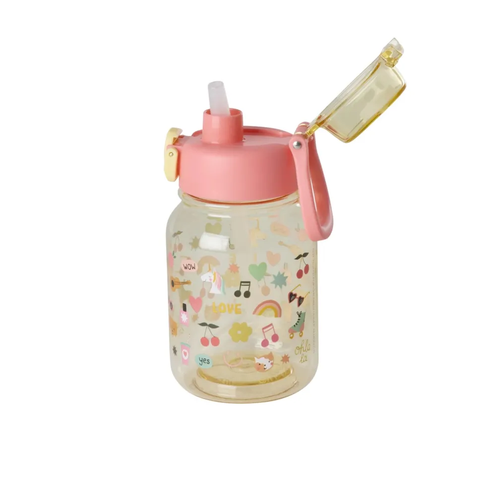 Clearance RICE Tritan Trinkflasche für Kinder Unicorn Love