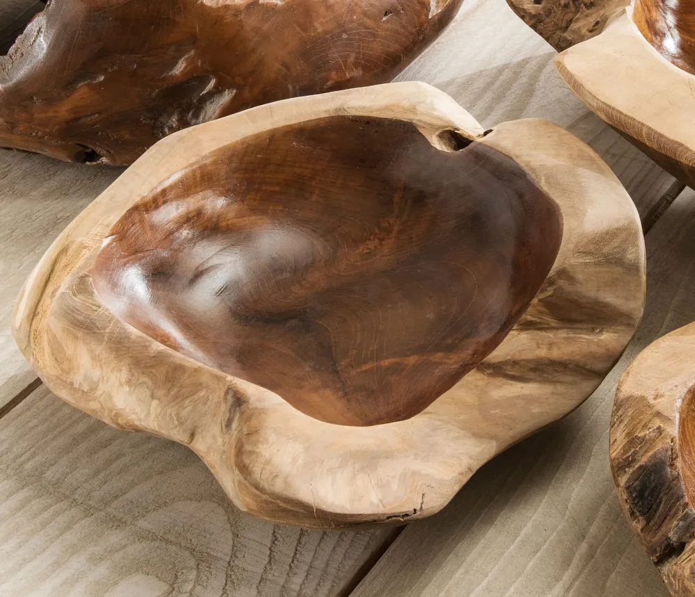 Discount skandeko Naturgewachsene Teakschale