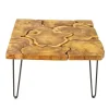 Hot skandeko Quadratischer Couchtisch aus recyceltem Holz