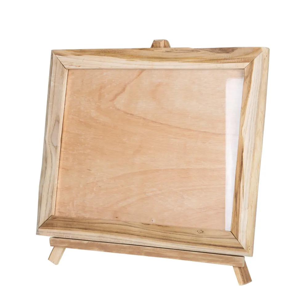 Clearance skandeko Teakholz-Bilderrahmen mit Ständer L